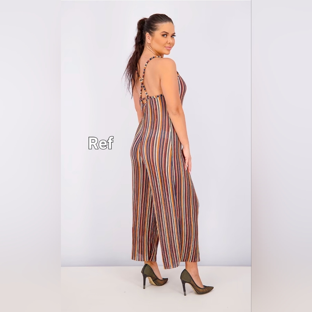 Stripe jumpsuit in size xl